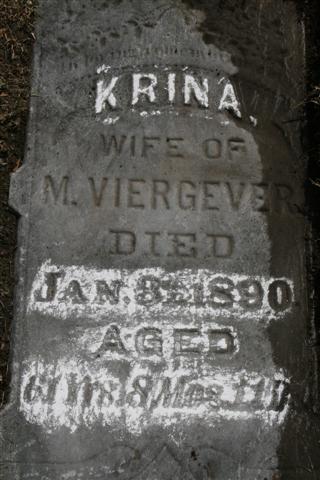 Krina van der Linde-Viergever 1828-1890 wife of Marinus (Martin) Viergever